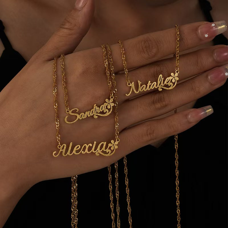 Custom Word Necklace – Express Your Style, Define Your Identity