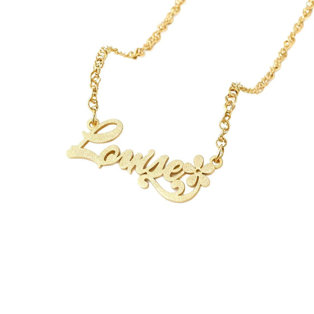 Custom Word Necklace – Express Your Style, Define Your Identity - Zyrona WorksMy StoreSilverCustom Word Necklace – Express Your Style, Define Your Identity