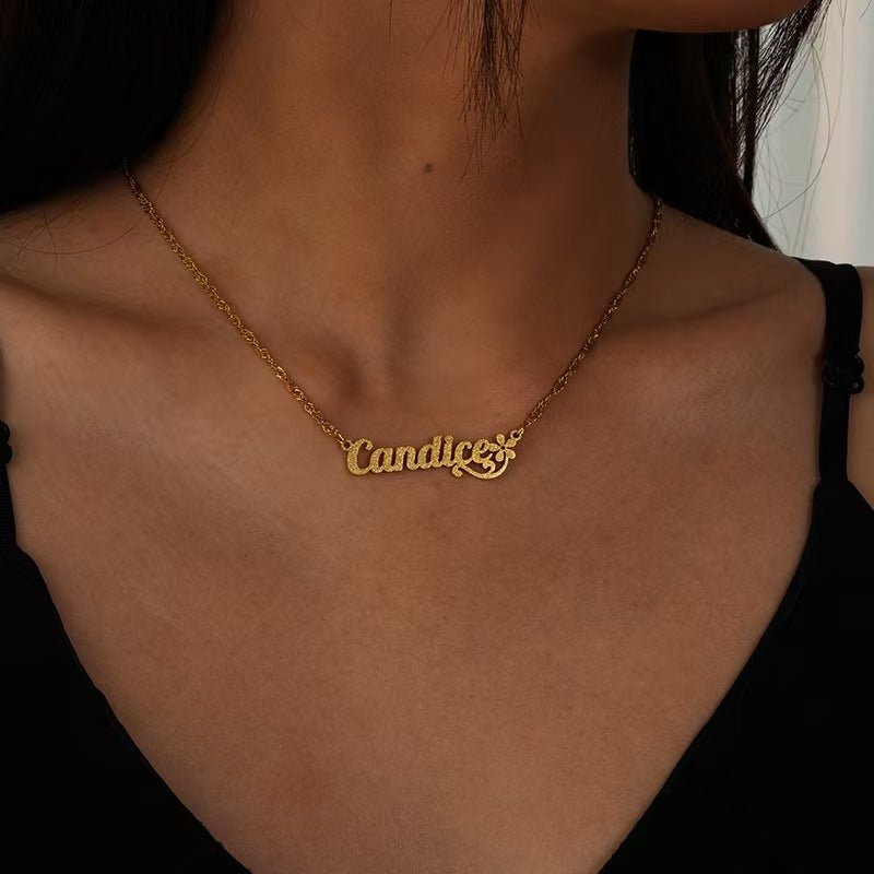 Custom Word Necklace – Express Your Style, Define Your Identity - Zyrona WorksMy StoreSilverCustom Word Necklace – Express Your Style, Define Your Identity