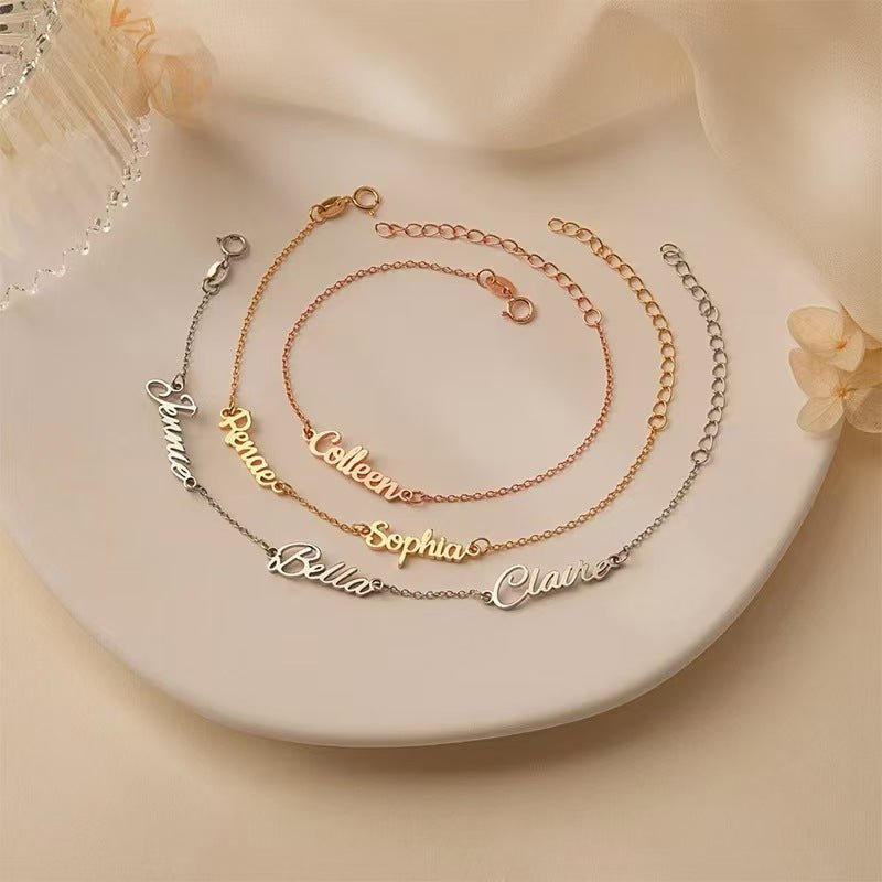 Eternal Bonds: Personalized Bracelets for Every Story - Zyrona WorksMy StoreRose goldEternal Bonds: Personalized Bracelets for Every Story