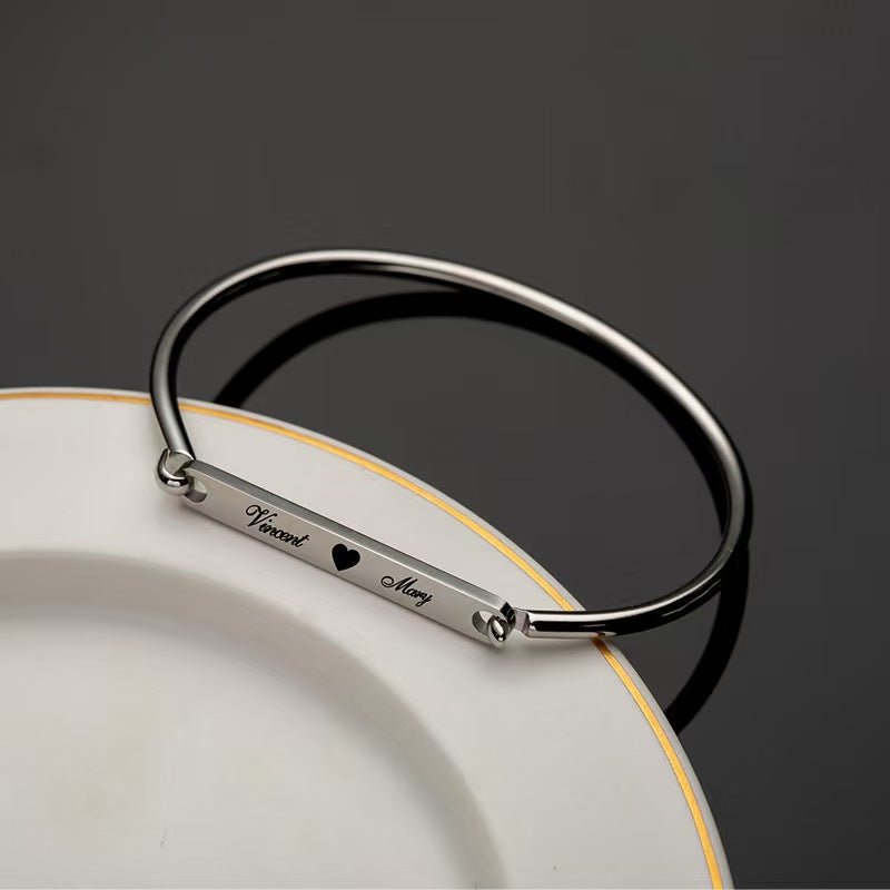 Laser Engraved Stainless Steel Bracelet - Zyrona WorksZyrona WorksSilverLaser Engraved Stainless Steel Bracelet