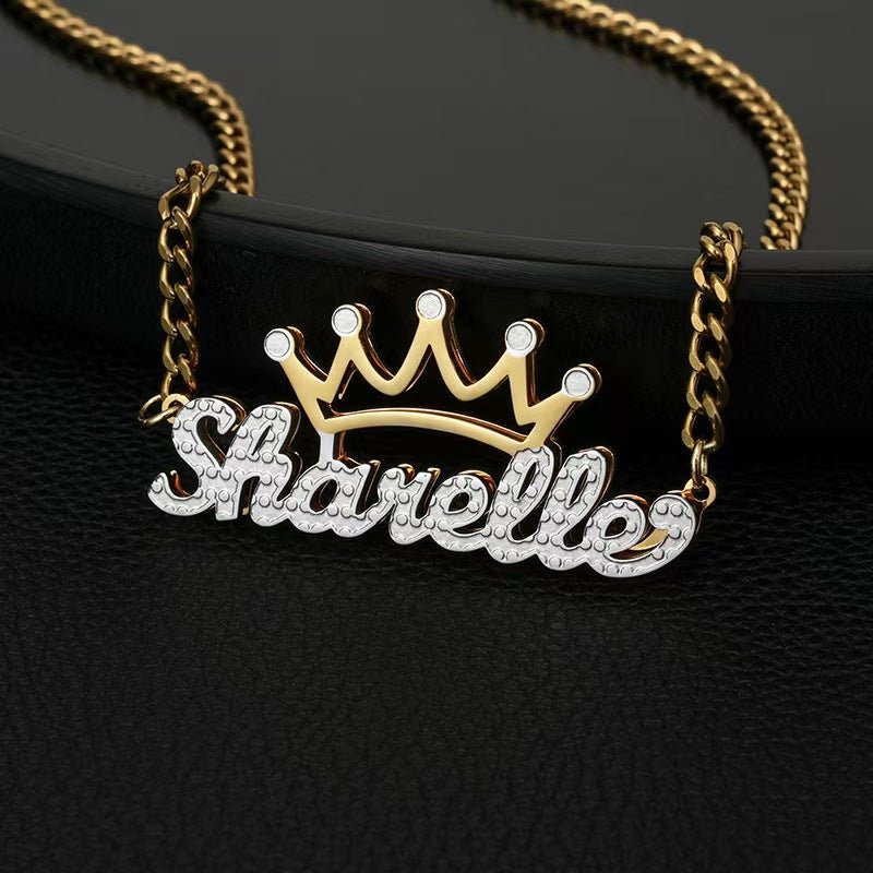 Personalized Crown Letter Necklace – Custom Initial Jewelry for Queens | Elegant Name Pendant Gift - Zyrona WorksMy StorePersonalized Crown Letter Necklace – Custom Initial Jewelry for Queens | Elegant Name Pendant Gift